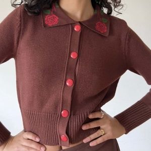 Lisa says gah Battenberg cardigan L/XL